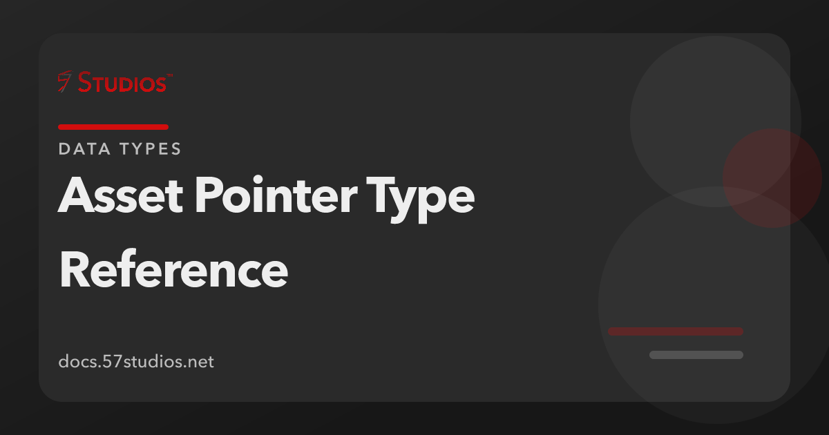 Diagram of an asset pointer referencing a target asset by its GUID across three file formats